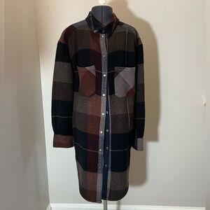 Free People Plaid Shacket - Medium